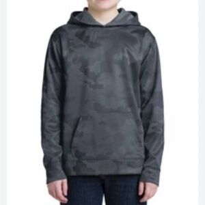 Old Navy Active Go-Dry camouflage gray hoodie S (6-7)